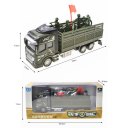 RNC Toy Military Truck Pull Back Alloy Truck Toy 1:48 Transport Truck Carrier Vehicle