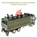 RNC Toy Military Truck Pull Back Alloy Truck Toy 1:48 Transport Truck Carrier Vehicle