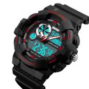 Sports Watch Waterproof Electronic Watch Multifunctional Men's Watch 1312 Red