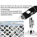 USB Digital Electron Microscope 1000 Times 8 LED Lights for PC and Phones