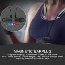 H7 Bluetooth Earphone Necklace Sport Headset Waterproof Black