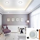 Dimmable LED Glass Downlight Round Glass Panel Lights Ceiling Recessed Lamp