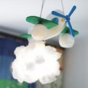 DIY Handmade Cotton Cloud Light Lamp Cartoon Bedroom Corridor Night Light