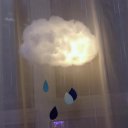 DIY Handmade Cotton Cloud Light Lamp Cartoon Bedroom Corridor Night Light