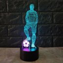 Funny 3D Soccer Touch Table Lamp 7 Colors Changing Desk Lamp USB Powered