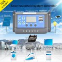 PWM Solar Charge Controller 12V-24V Auto Dual USB Timing Solar Regulator