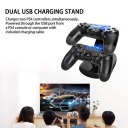 Dual USB Gamepad Controller Charger Dock Game Controller for Sony PS4 Series