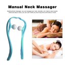 Neck Massager U Shape Manual Kneading Neck Shoulder Body Massage Ball Tool