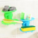 Double Layers Bathroom Soap Holder Rack Strong Suction Cup Type Soap Basket