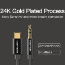 BGB Series Gold Plated Type-C Male to Dual 3.5mm Female Audio Splitter