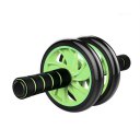 Fitness Wheel Double Wheels Abdominal Waist Workout Exercise Gym Roller