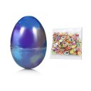 Colorful Mix Color Crystal Egg Soft Slime Mud Putty Clay With Fruit Slices