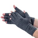 1Pair Men Women Therapy Compression Gloves Hand Pain Relief Half-finger Gloves