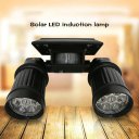 Solar Powered LED Spotlights Waterproof Double Head Induction Sensor Light