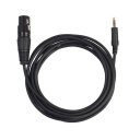 352030 Microphone Connector Cable XLR Female Right Angle 1/8" 3.5mm Jack Mic