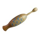 Orff World Wooden Fish-Shaped Clappers Music Instrument With Percussion Stick