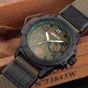 Practical Men Male Luminous Outdoor Military Nylon Strap Quartz Wrist Watch