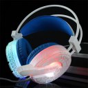 H6 Cracked Pattern Video Game Headset Super Bass with Mic LED Light for PC for Phone