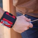 Magnetic Wristband with Two Strong Magnets & Adjustable Nylon Sticker Strap