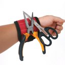 Magnetic Wristband with Two Strong Magnets & Adjustable Nylon Sticker Strap