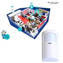 DC Wireless Passive Infrared Detector 433MHz Wide Angle PIR Security Alarm