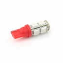 T10 5050 Bulb Wedge Car White 9-LED Red Light New