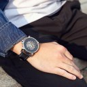 62004A Men Watch Automatic Mechanical Wrist Watch Genuine Leather