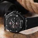 6100 Water-resistant Quartz Movement Luminous Man Wristwatch Calendar