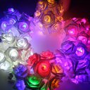 2M 200LED Battery Powered LED String Lights Rose Flower Party Event Light