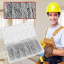 555pcs 6 Size Cotter Pin Clevis Pin Repair Tool Set U-shaped Hardware With Box