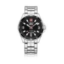9106 Waterproof Wrist Watch Calendar Needle Quartz Movement Watch