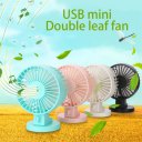 Mini 4-Inch USB Cooling Fan Small 2 Blades Desk USB Cooler Super Mute Fan