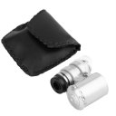 Handheld 60x Microscope Loupe Jeweler Magnifier LED Light Adjustable Focus