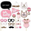 Girls Boys Baby Photo Booth Props Parties Props Shower 20 Pieces In One Set
