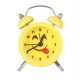 Cute Facial Expression Alarm Clock Quartz Movement Bedside Desk Alarm Clock