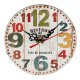 Artistic Creative European Style Round Antique Wooden Home Wall Clock