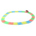 165 Pieces Of Tracks Glow In The Dark LED Light Up Race Car Bend Flex