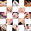 24Pcs Women Fake Nails Beauty Nail Art Tips False Nails DIY Manicure Kit