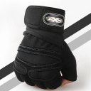 Half-finger Cycling Gloves Weightlifting Protective Gloves with Wrist Guards