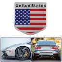 Ameriacan Flag Pattern Square/Shield Shape Stickers Decal Car Window Door