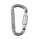 Camping Outdoor Aluminum D-Ring Screw Locking Carabiner Hook Clip Key Chain