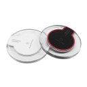 Round Universal Wireless Charger Clear Qi Wireless Fast Charger Charging Pad