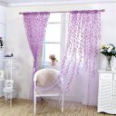 Wicker Curtain Yarn Tulle Curtain Window Decor Glass Embroidery For Bedroom