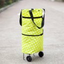 Large Capacity Waterproof Oxford Cloth Foldable Shopping Trolley Wheel Bag