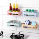 PP Practical Home Kitchen Bathroom Basket Shelf Storage Rack Wall Mounted