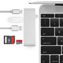 5 in 1 Type C to USB3.0 Hub Adapter Card Reader Converter for MacBook Pro