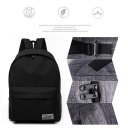 Casual Style Canvas Backpack Large Capacity Travel Shoulder Bag School Bags