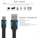 VENTION A14 USB 2.0 Male To Mini USB Cable Data Sync Charger Cable Flat Line