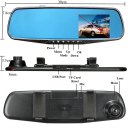 1080P HD Rearview Mirror Night Vision Car DVR Dash Cam Car Video Recorder