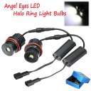 2pcs 80W Angel Eyes Headlight LED Halo Ring Light Bulb For BMW E39 E53 E60 E63